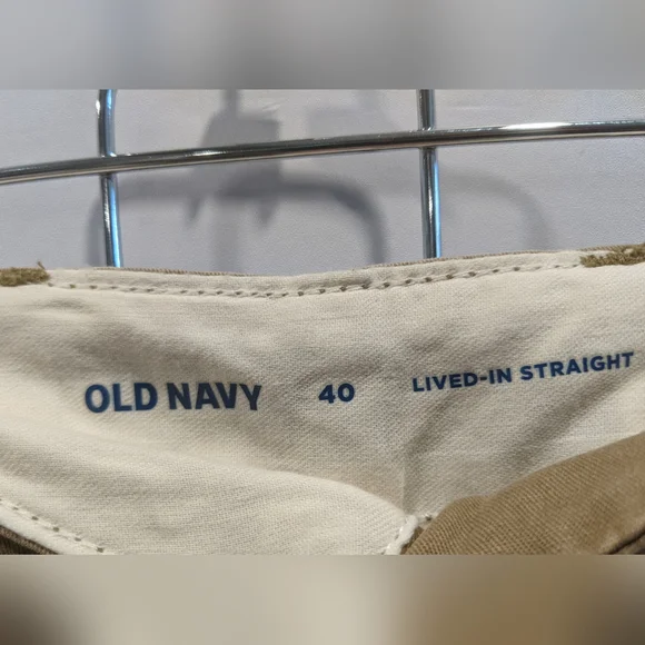 NWT OLD NAVY Men’s Lived In Straight Leg Flat Front Brown Shorts SZ *40 - Picture 6 of 11